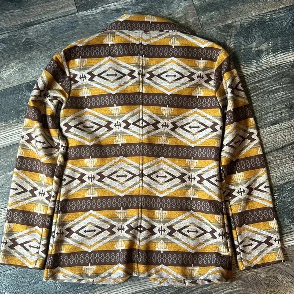 Aztec Print Three Button Blazer Silverado Western XS - Picture 9 of 10